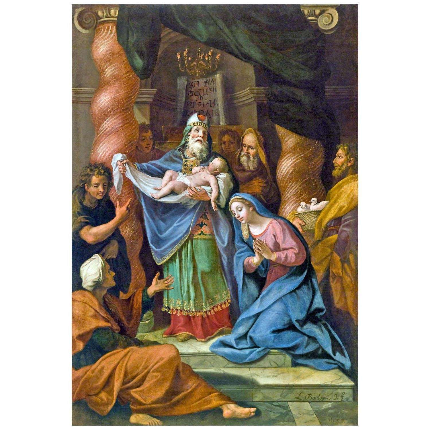  IILouis de Boullogne. La presentation au temple. 1688. Musee acadien de Moncon