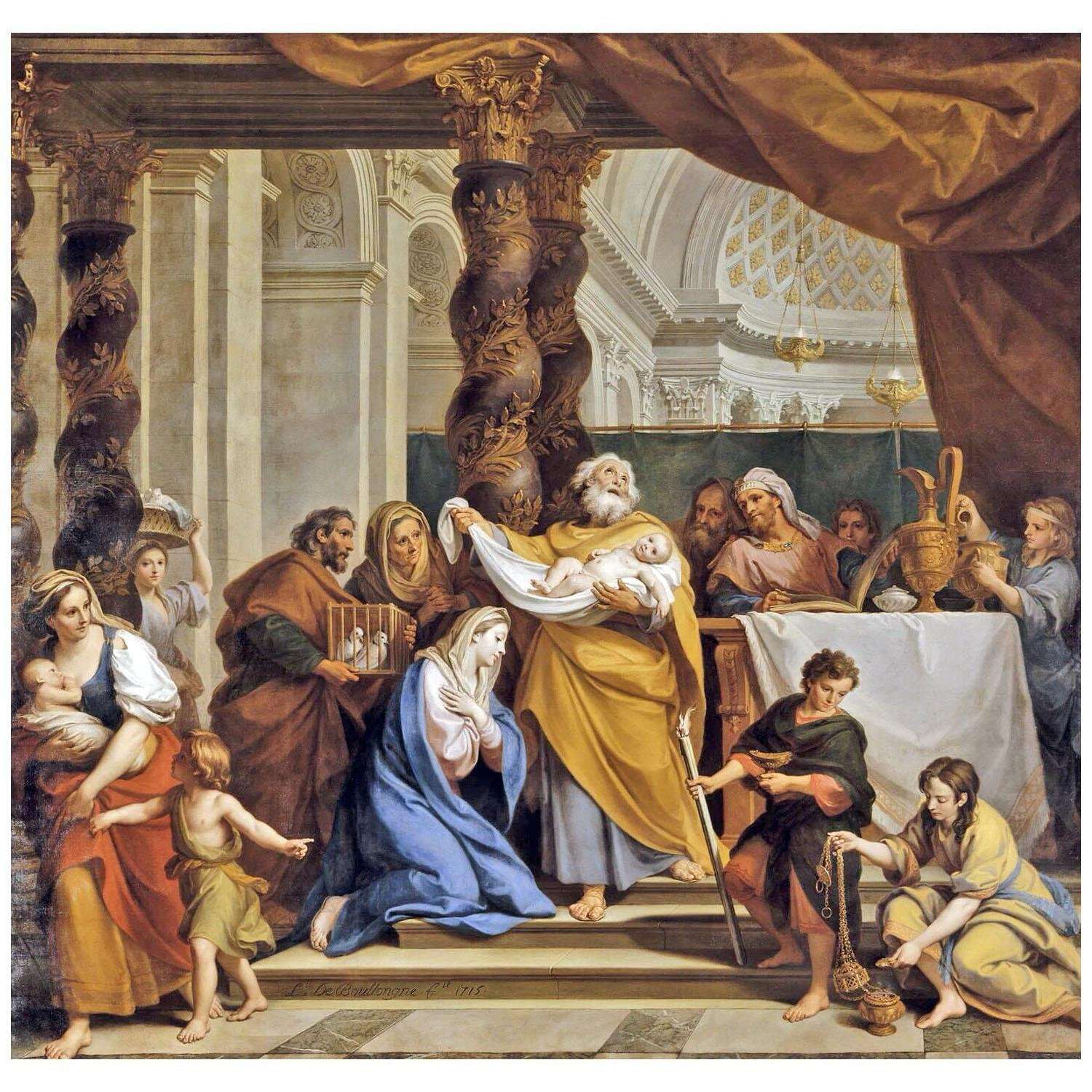  IILouis de Boullogne. La Purification. 1715. Musee du Louvre
