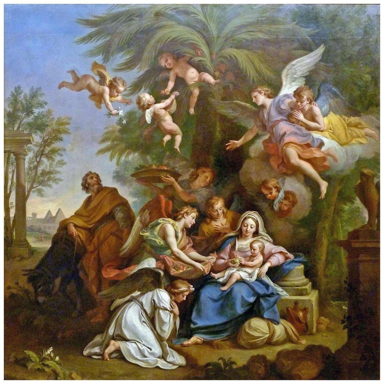  IILouis de Boullogne. Le repos pendant la fuite en ?gypte. 1715. MBA de Arras