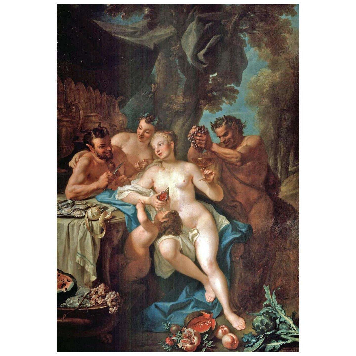   Louis de Silvestre. Nymphes et Satyres. 1722. Ulrich Museum Brunswick