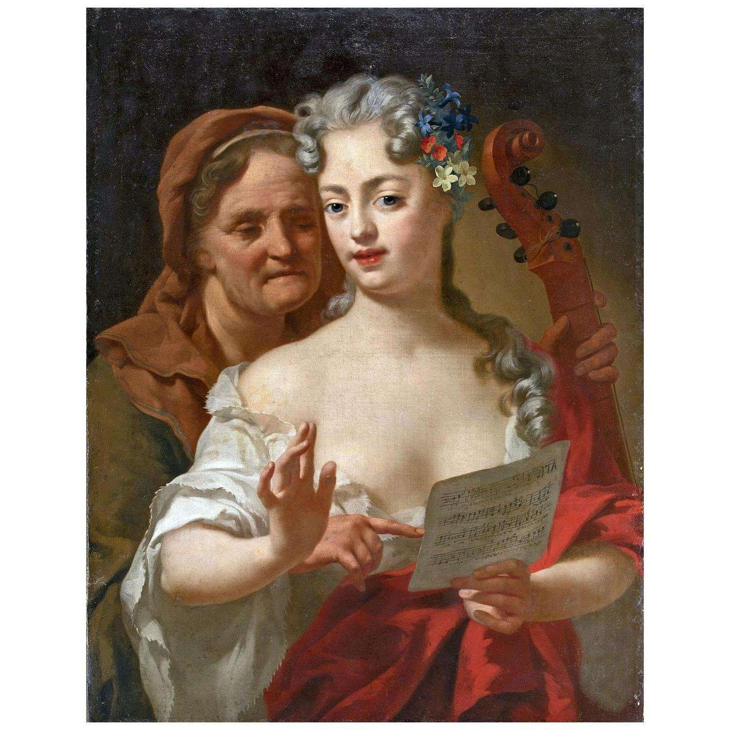   Louis de Silvestre. Le?on de chant. 1745. Muzeum Narodowe w Lublinie