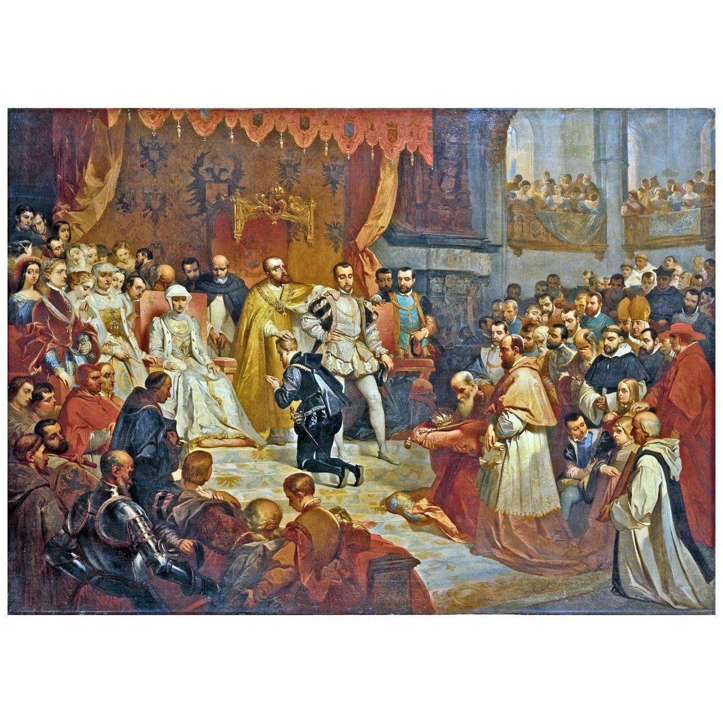  Louis Gallait. Abdication de Charles V. 1850. Stadel Museum Frankfurt