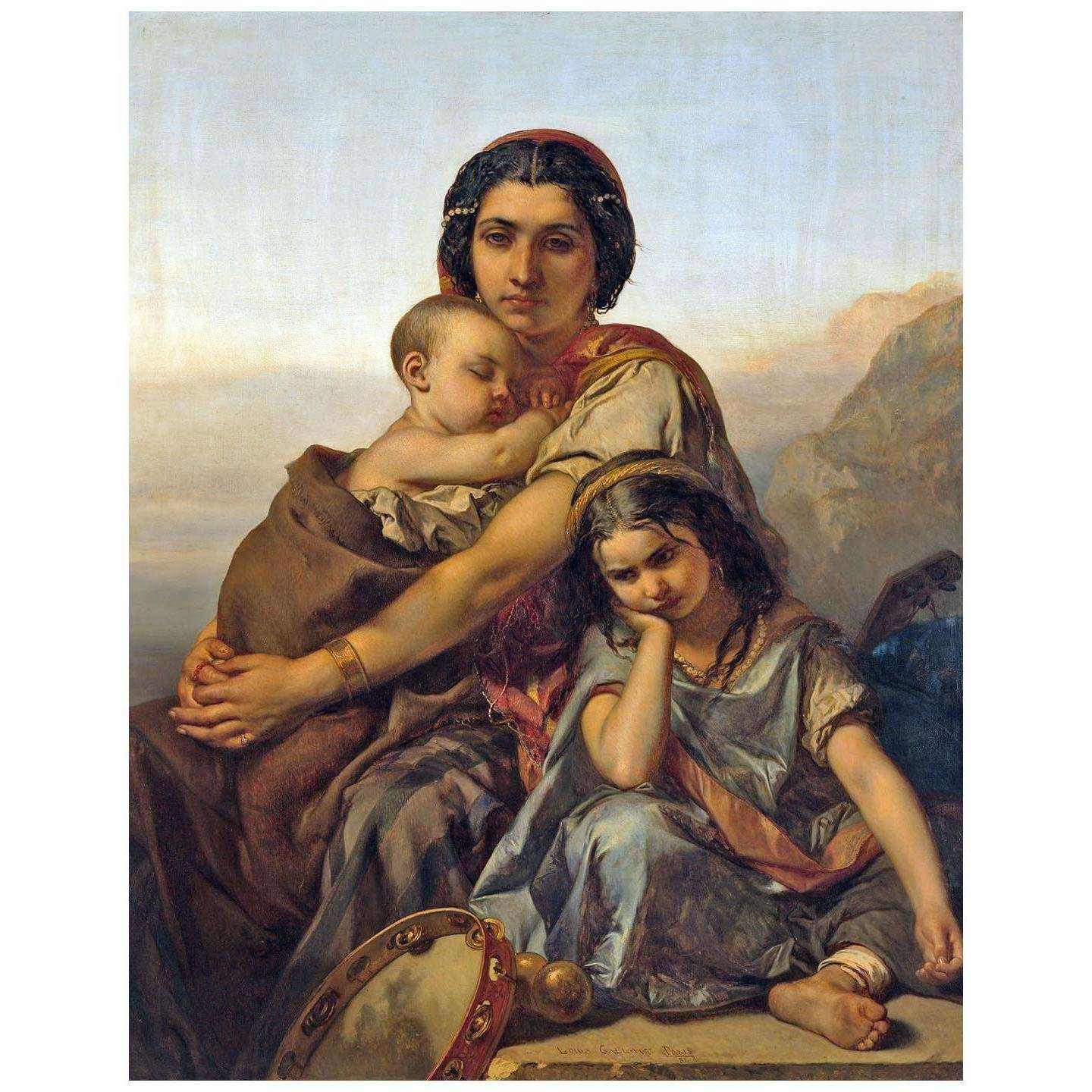  Louis Gallait. Gitane avec deux enfants. 1852. Amsterdam Museum