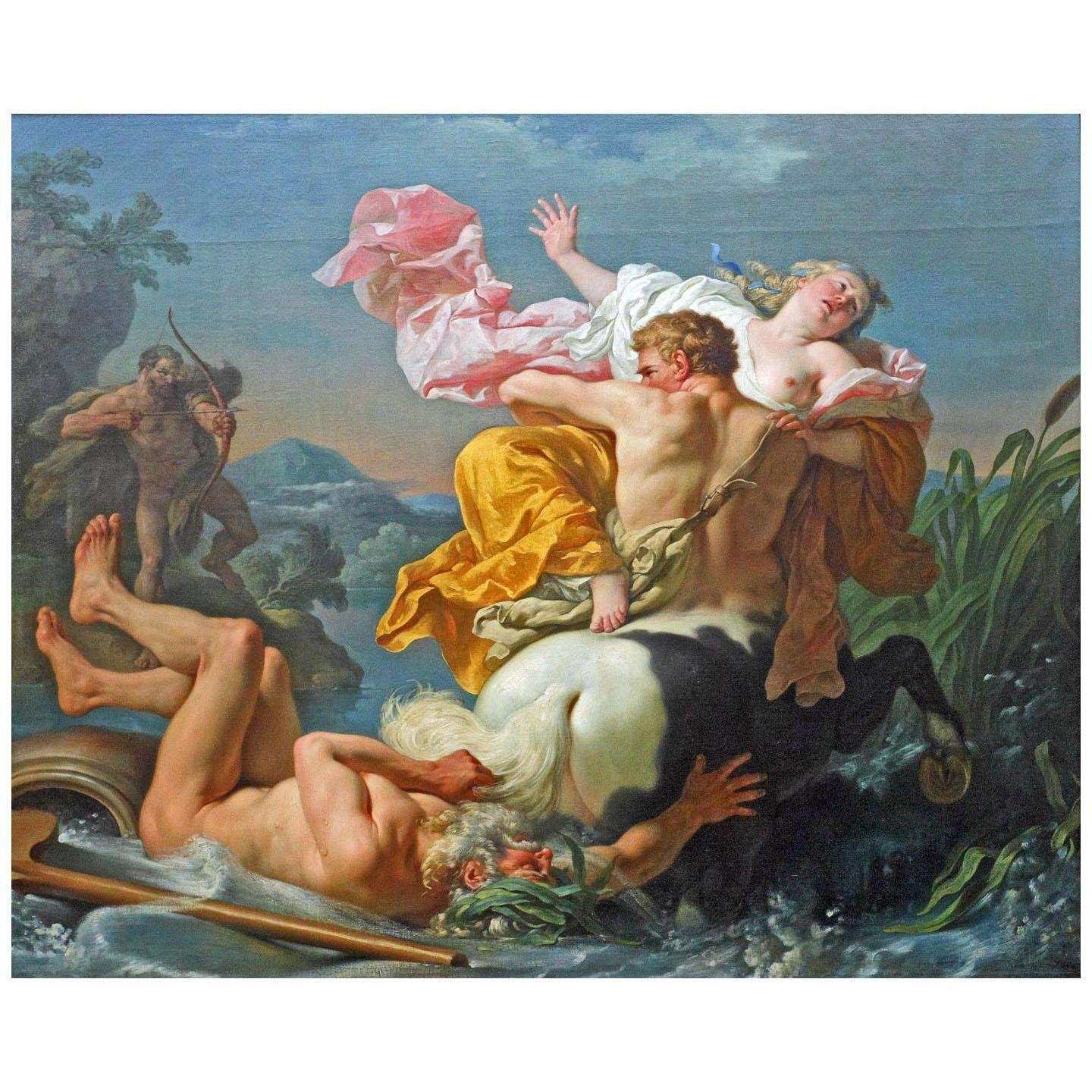  Louis Lagrenee. L'enl?vement de D?janire par le centaure Nessus. 1755. Musee du Louvre