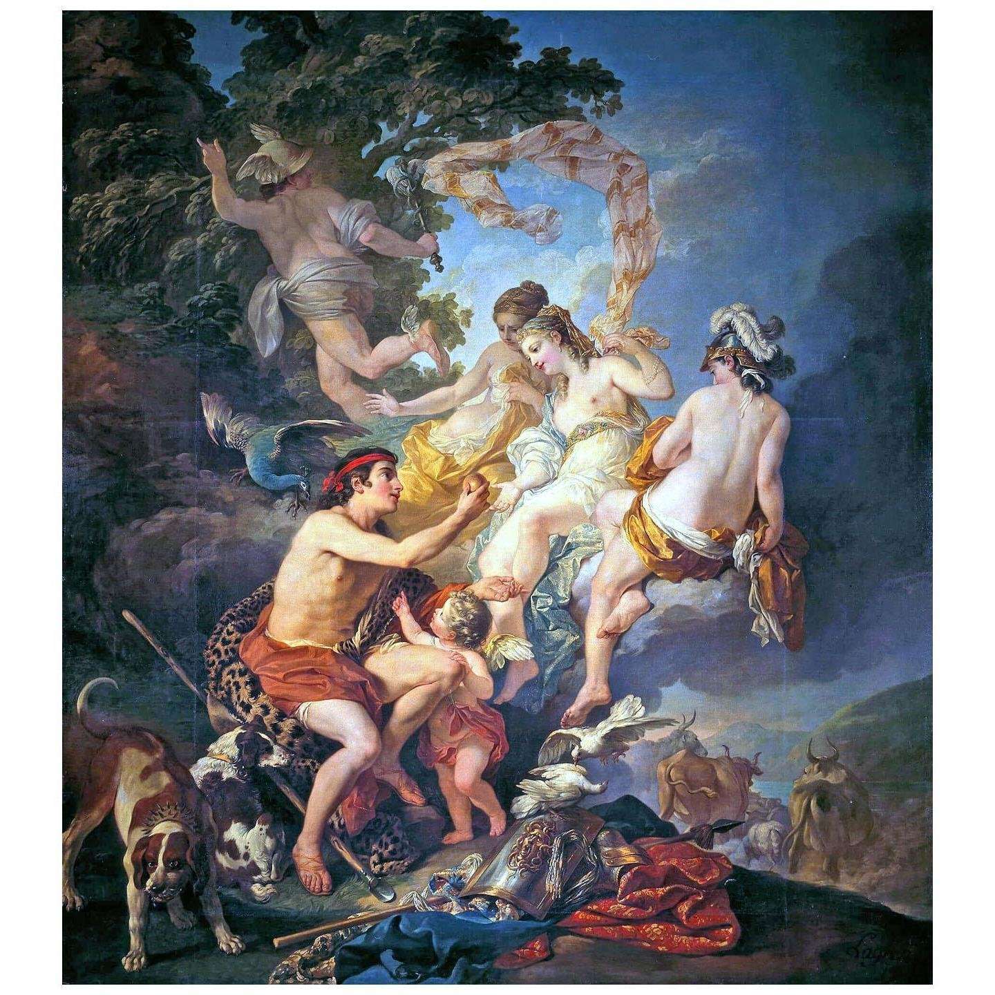  Louis Lagrenee. Judment de Paris. 1758. Galerie Tretiakov