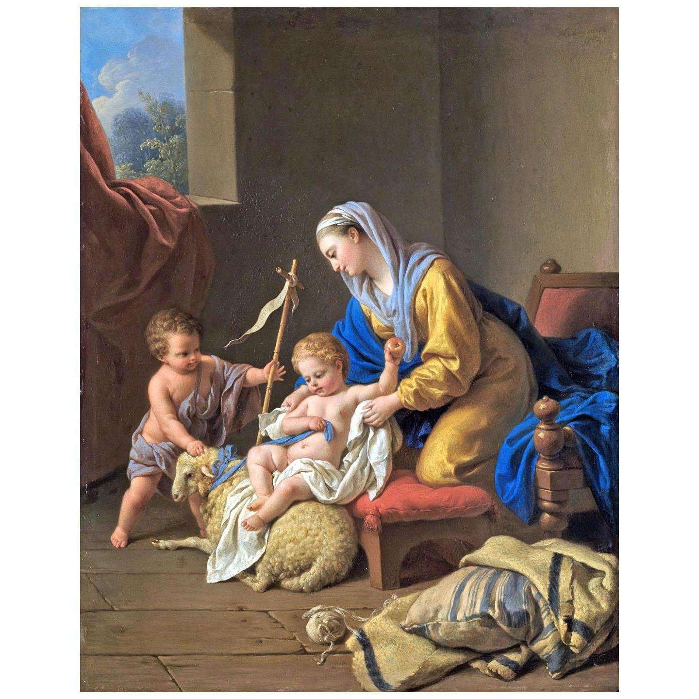  Louis Lagrenee. Marie avec le Christ et St. Jean Baptiste. 1764. Kunsthalle Karlsruhe