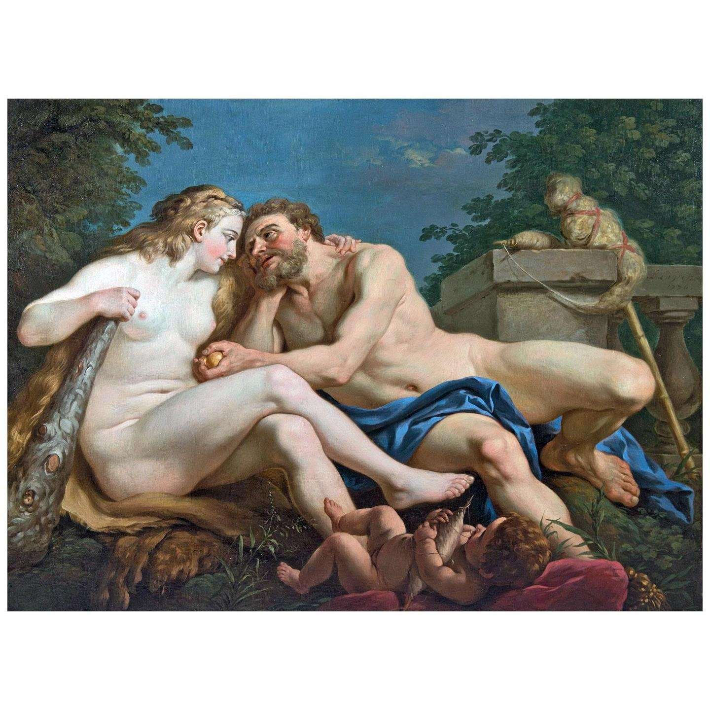  Louis Lagrenee. Hercule et Omphale. 1776. Collection privee