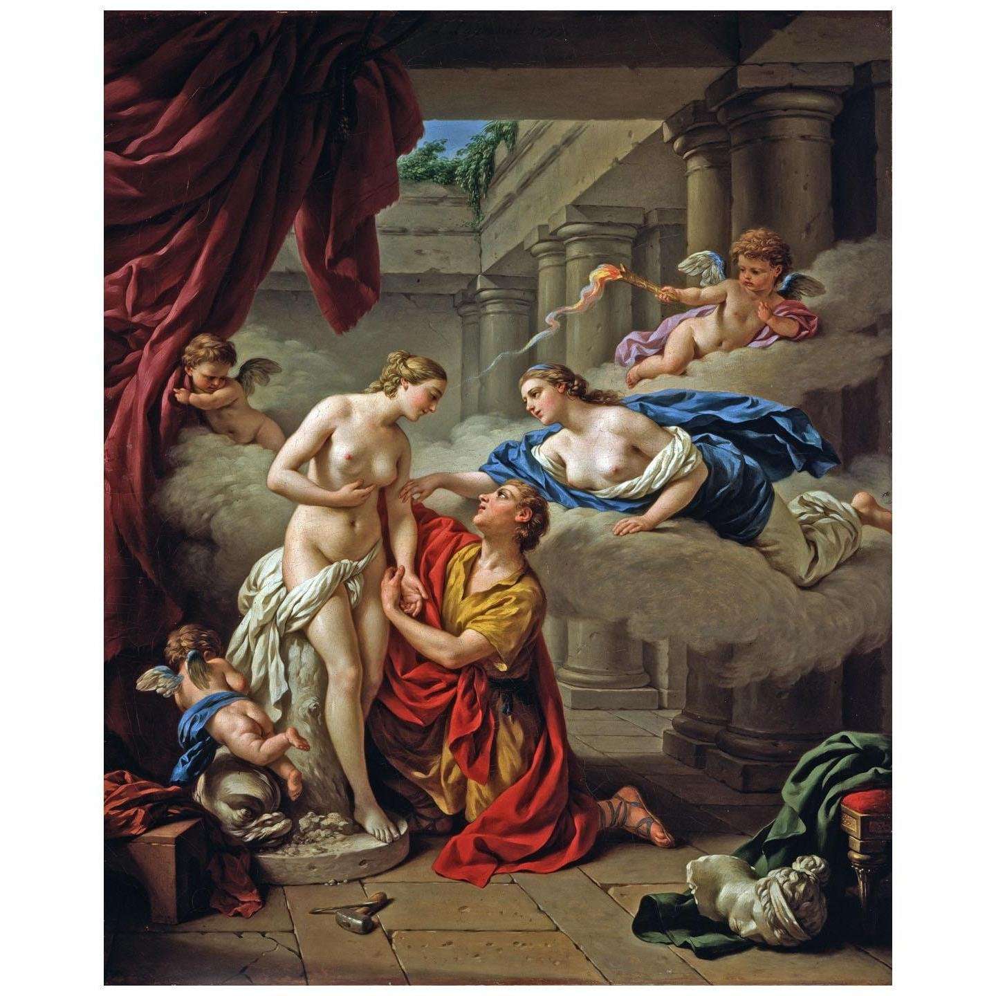  Louis Lagrenee. Pygmalion et sa statue. 1777. Finnish National Gallery, Helsinki
