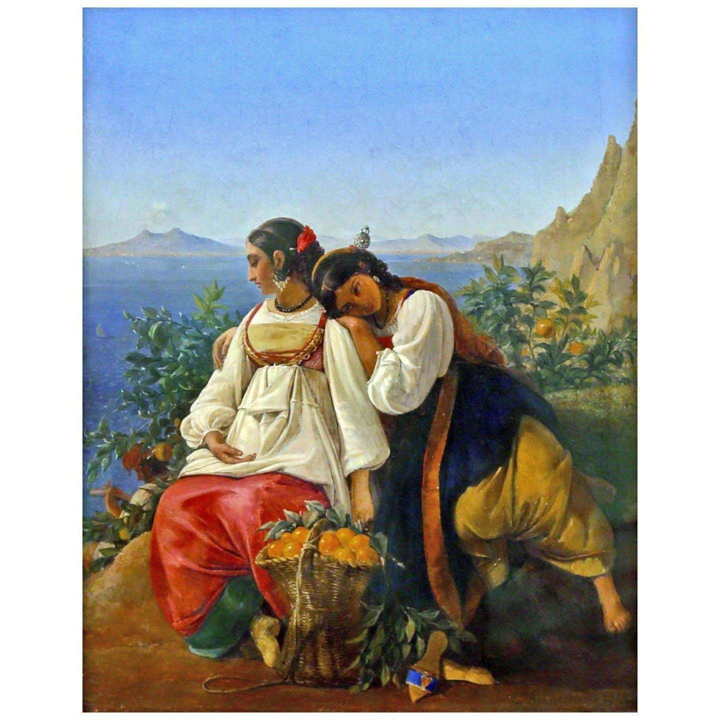 - Leopold Robert. Femmes r?coltant des oranges ? Capri. 1824. MAH Neuchatel