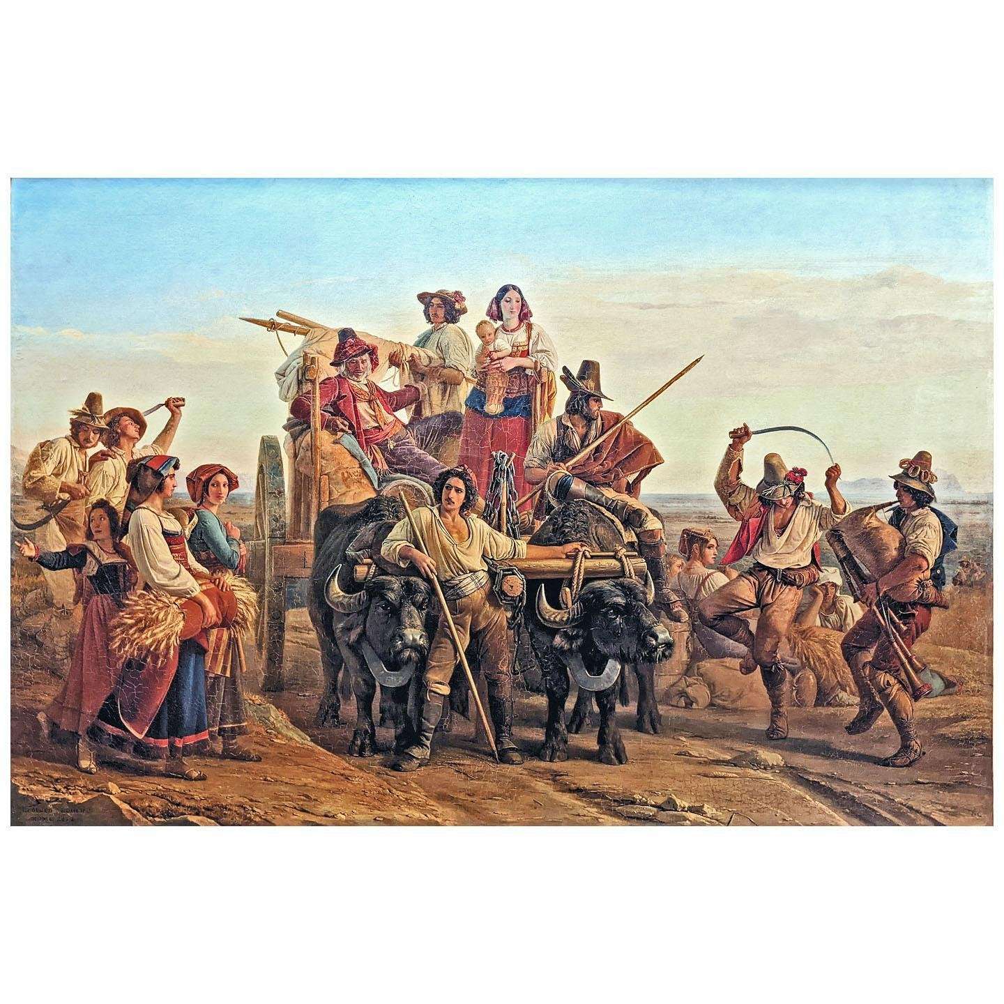 - Leopold Robert. L'Arriv?e des moissonneurs. 1830. Musee du Louvre