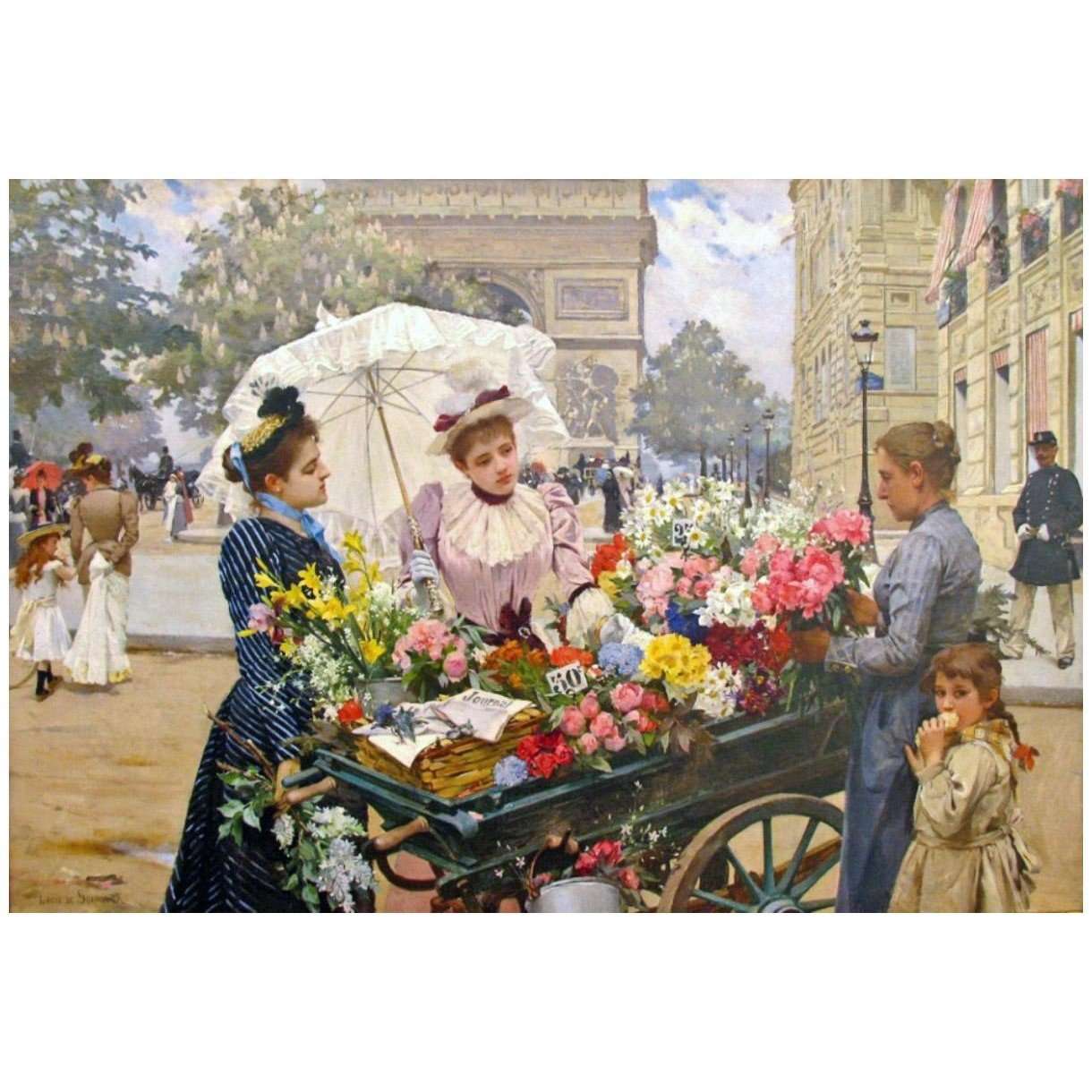  Louis Marie de Schryver. Arc de Triomphe. Paris. 1886