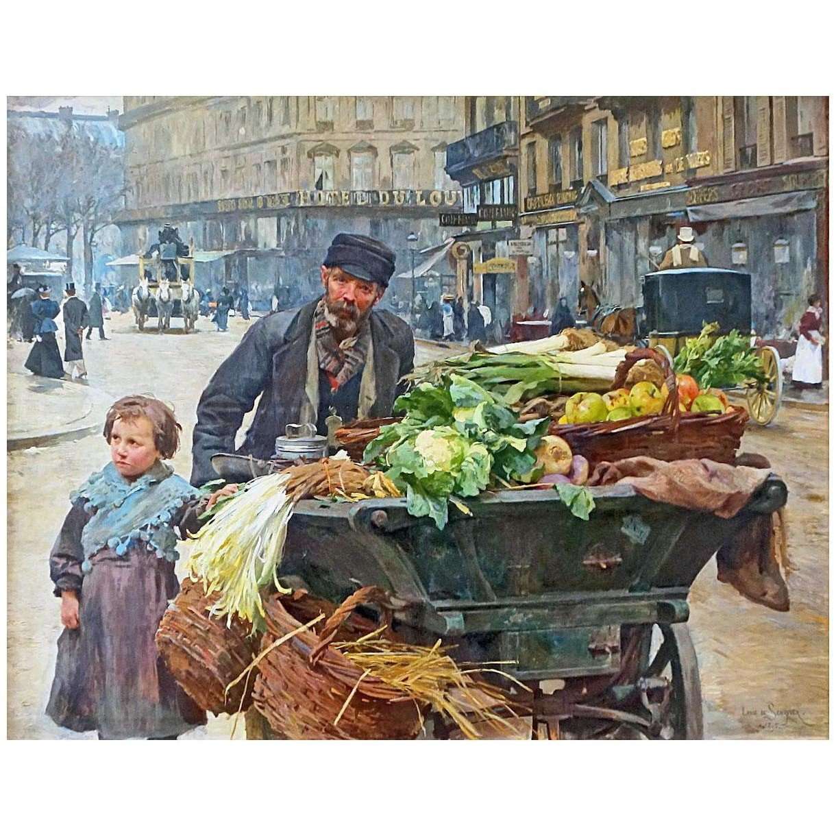  Louis Marie de Schryver. Le marchand des quatre saisons. 1895