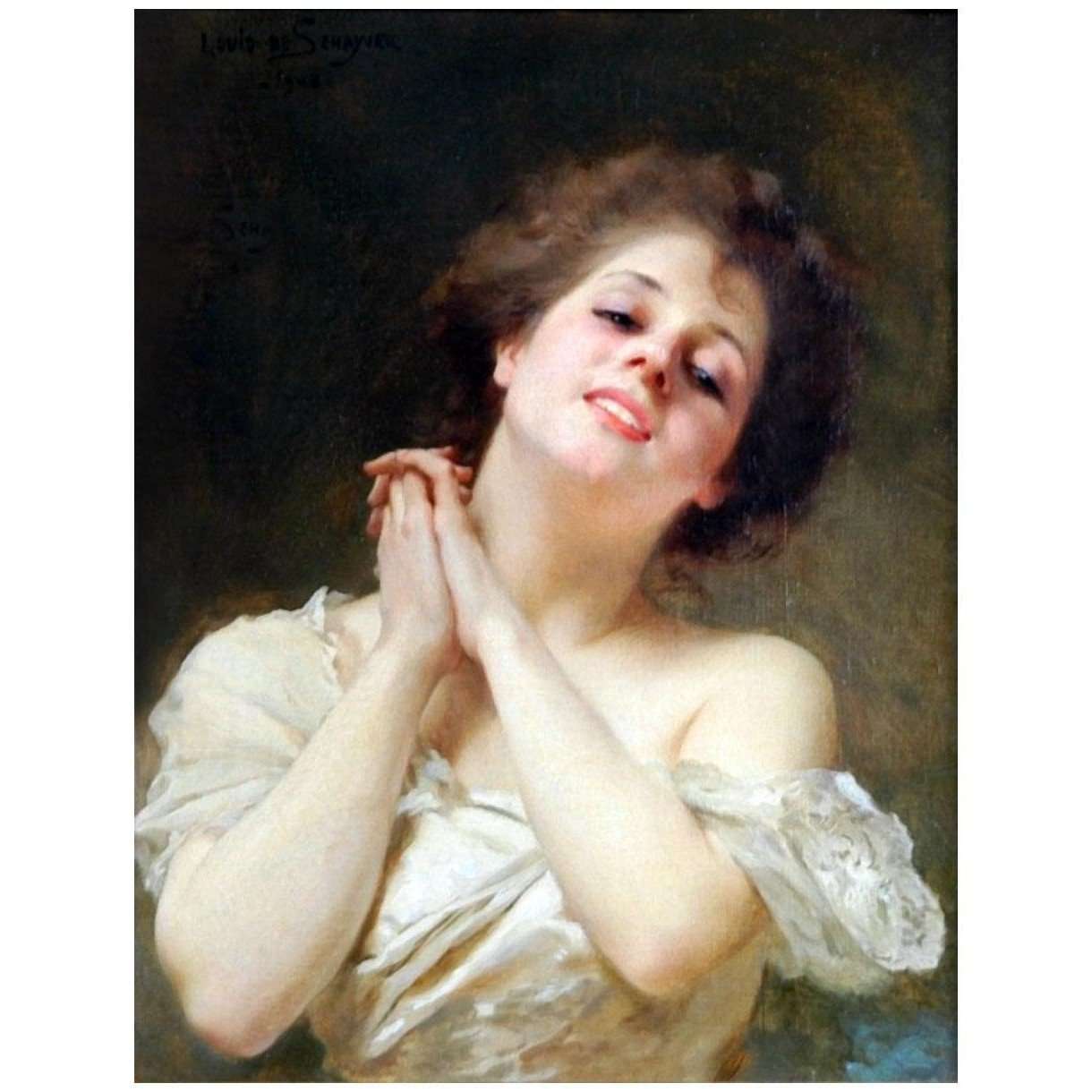  Louis Marie de Schryver. Expression damour. 1902