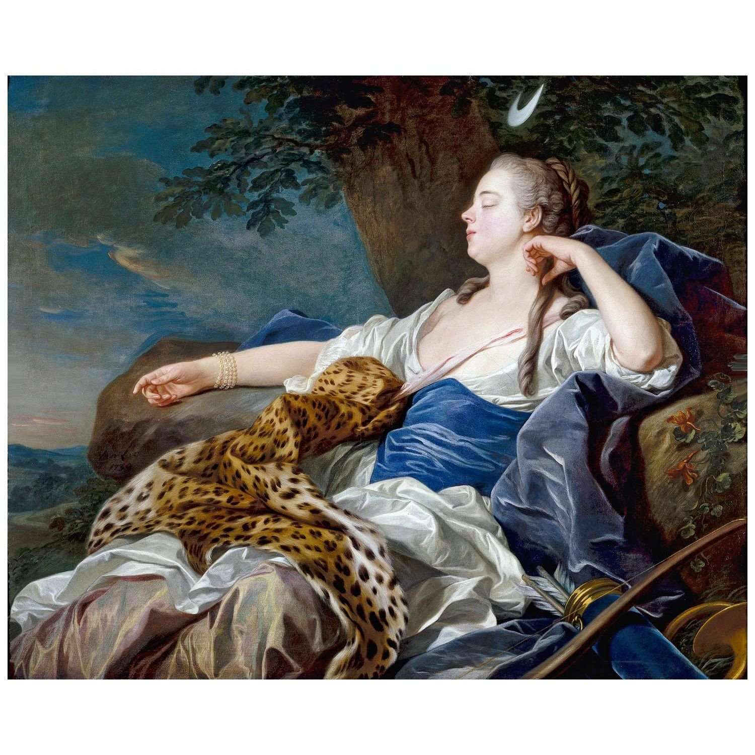 - Louis-Michel van Loo. Diane dans un paysage. 1739. Museo del Prado