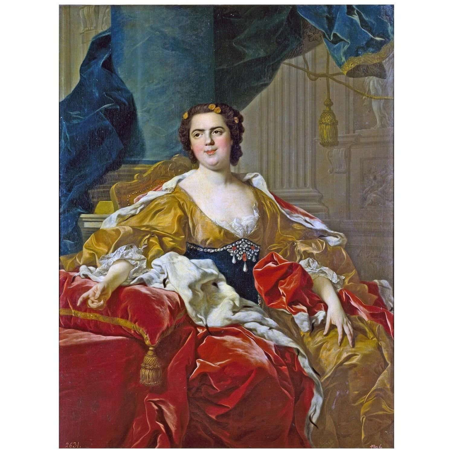 - Louis-Michel van Loo. Luisa Isabel de Burbon. 1745. Museo del Prado