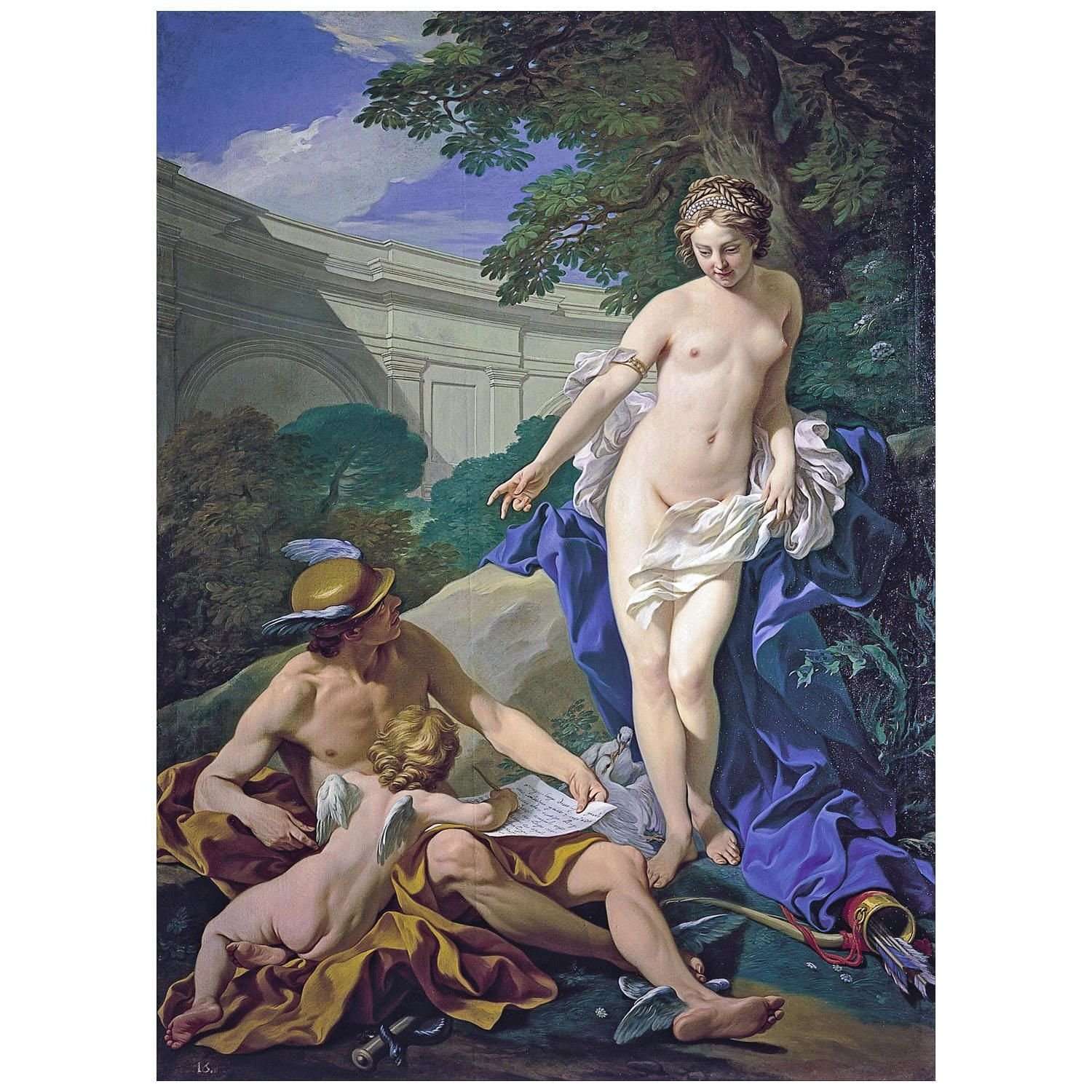 - Louis-Michel van Loo. V?nus, Mercure et Amour. 1748. Real Academia Madrid