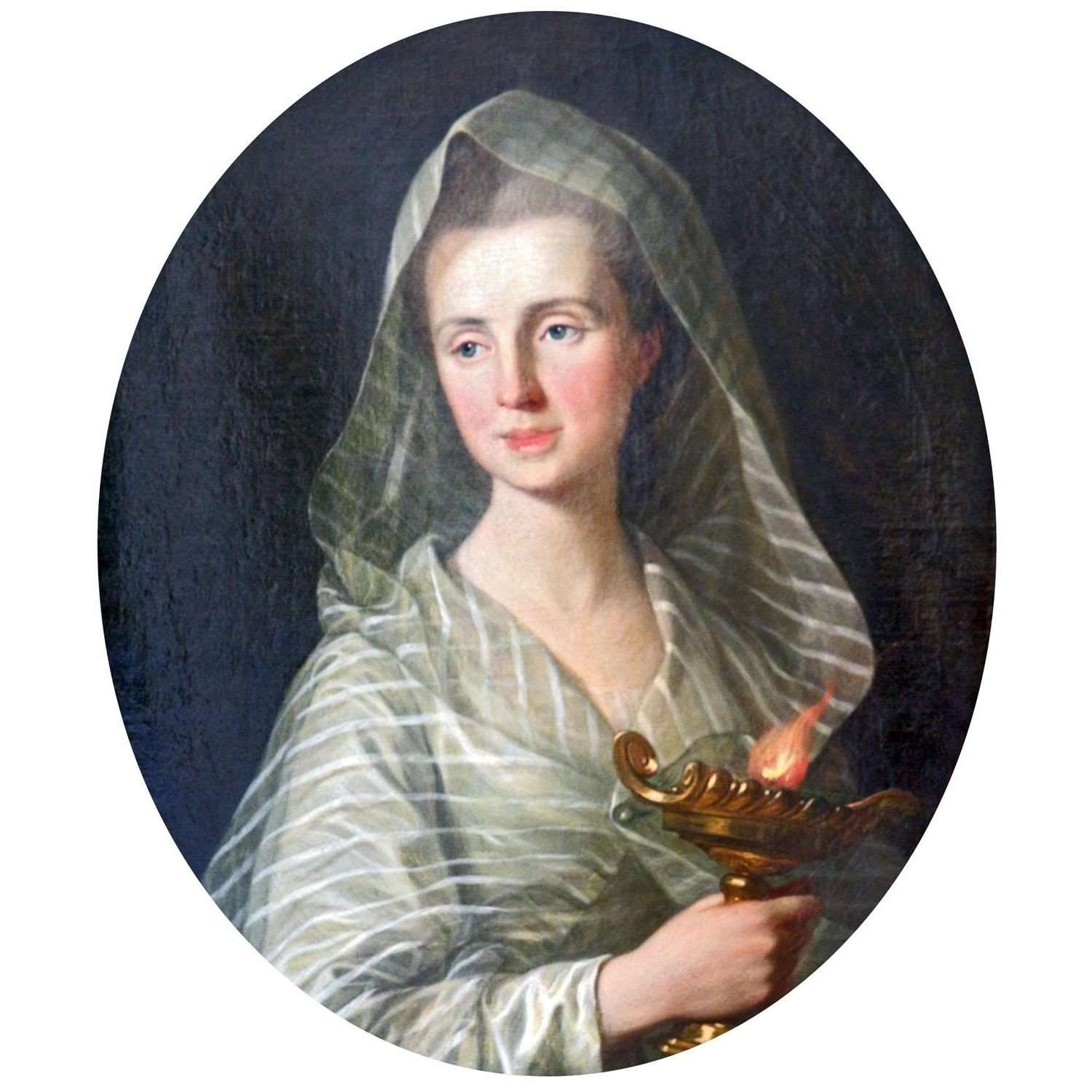 - Louis-Michel van Loo. Portrait de madame Joseph Vernet. 1755. Musee Calvet Avignon