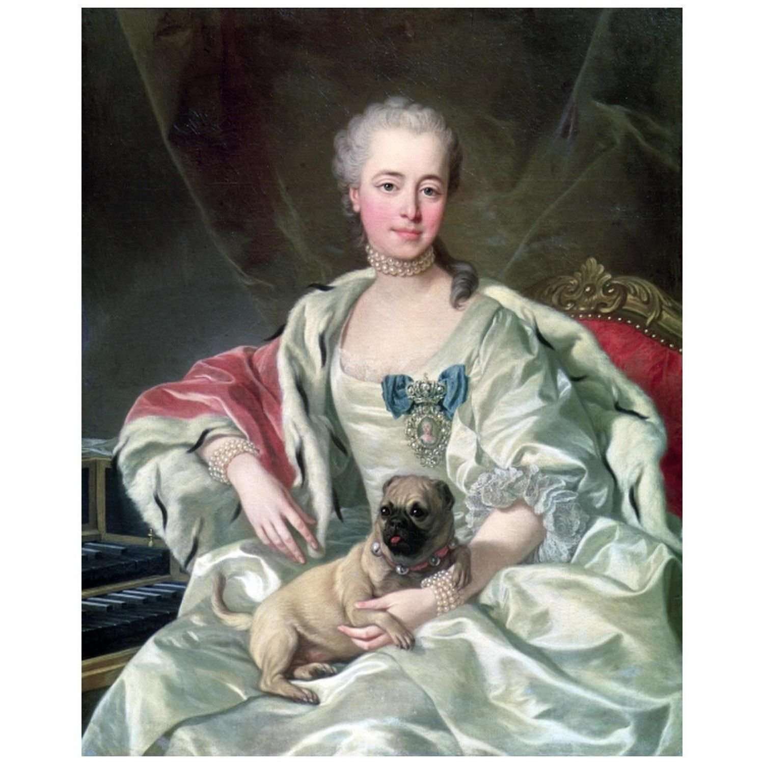 - Louis-Michel van Loo. Ekaterina Golitsyna. 1759. Pushkin Museum