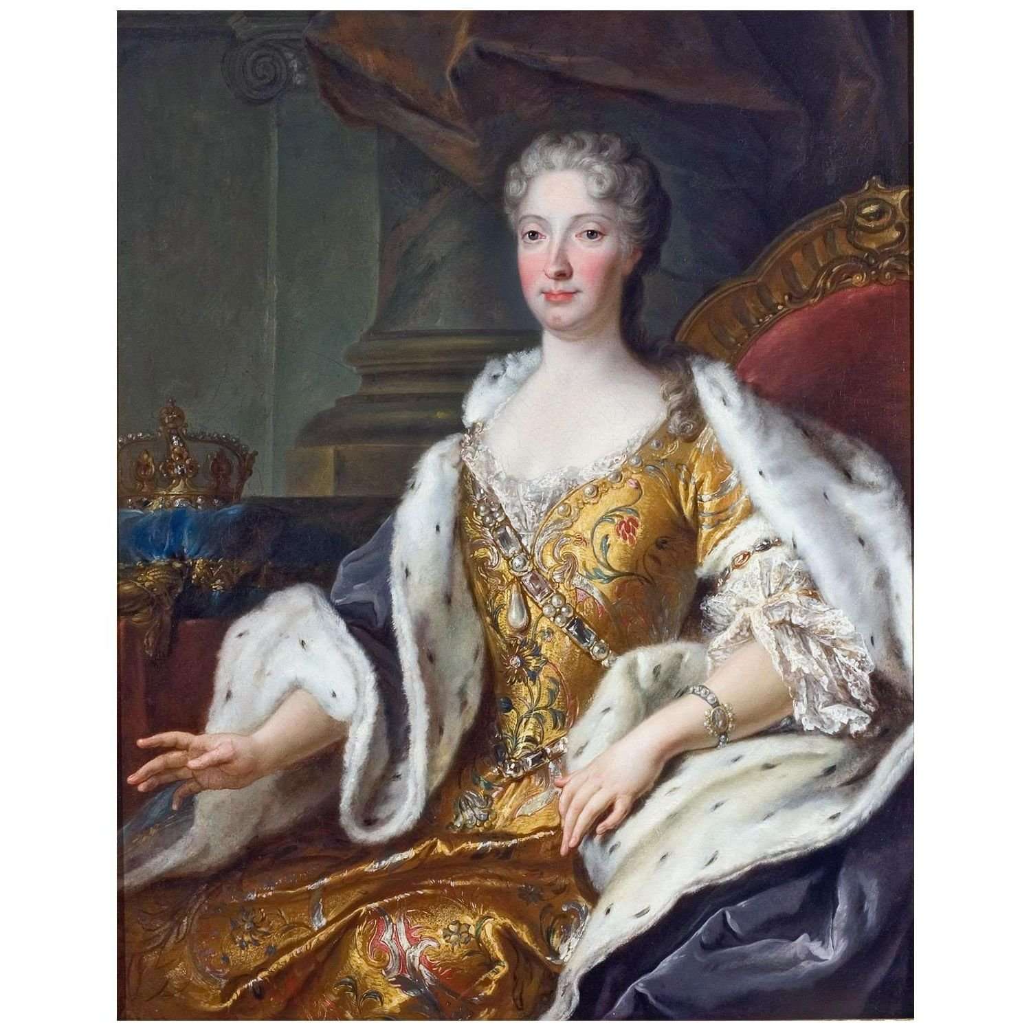- Louis-Michel van Loo. Princesse Inconnue. 1760. Nationalmuseum Stockholm