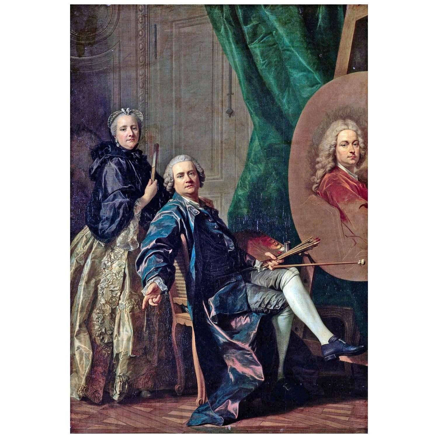 - Louis-Michel van Loo. Autoportrait avec s?ur Marie Anne. 1763. Ch?teau de Versailles