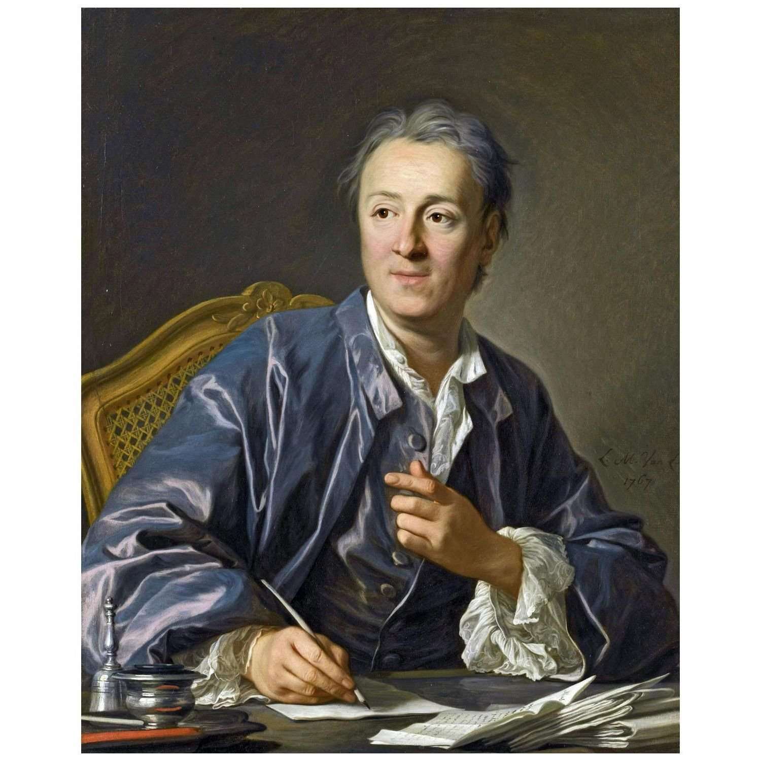 - Louis-Michel van Loo. Denis Diderot. 1767. Musee du Louvre