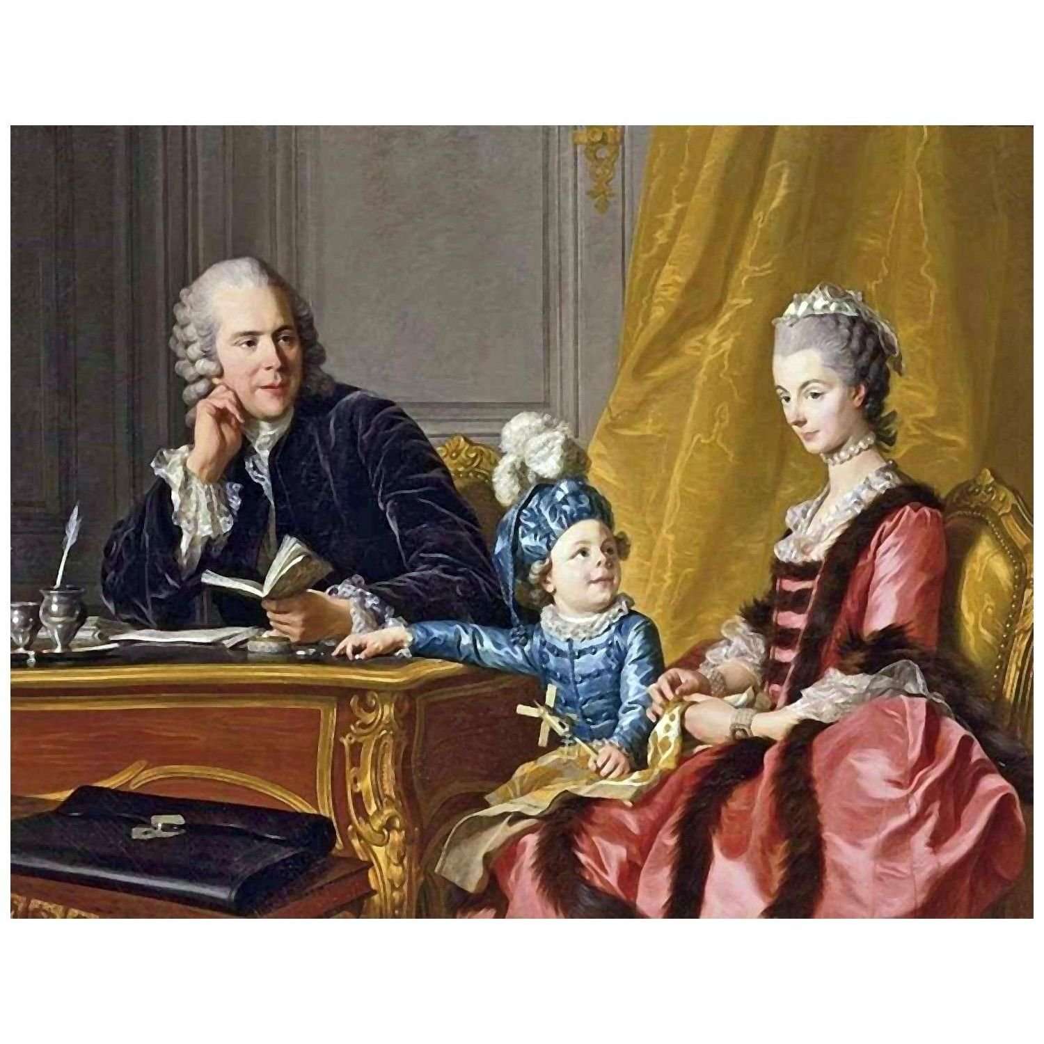 - Louis-Michel van Loo. La Famille Devin. 1767. Private collection