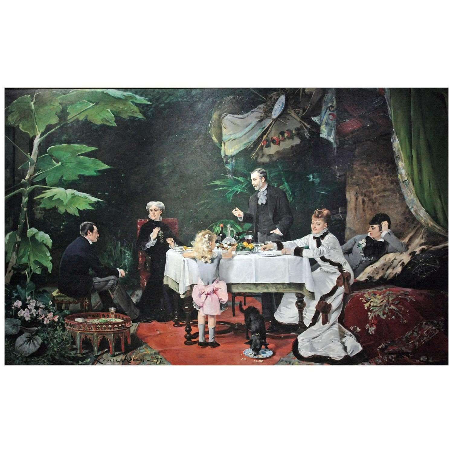  Louise Abbema. Le D?jeuner dans la serre. 1877. MBA de Pau