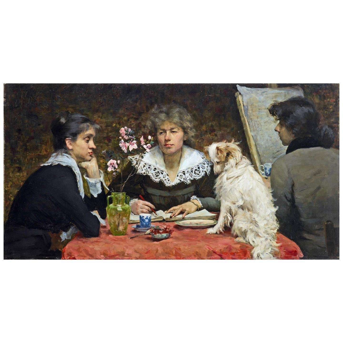   Louise Breslau. Portrait d'amis. 1881. MAH Geneve
