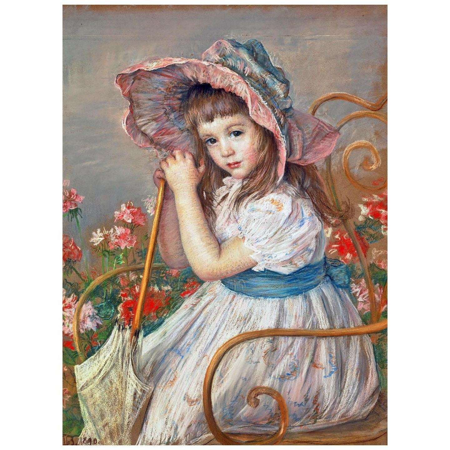   Louise Breslau. Le chapeau rose. 1890. Collection privee