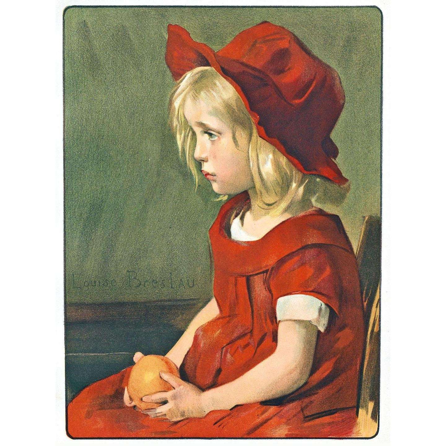   Louise Breslau. Fillette a lOrange. 1899. Cleveland Museum of Art