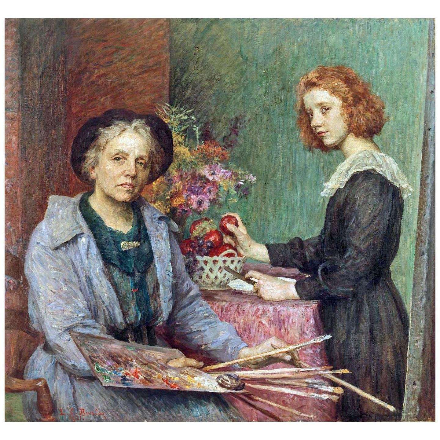   Louise Breslau. L'artiste et son mod?le. 1921. Minneapolis Institute of Art
