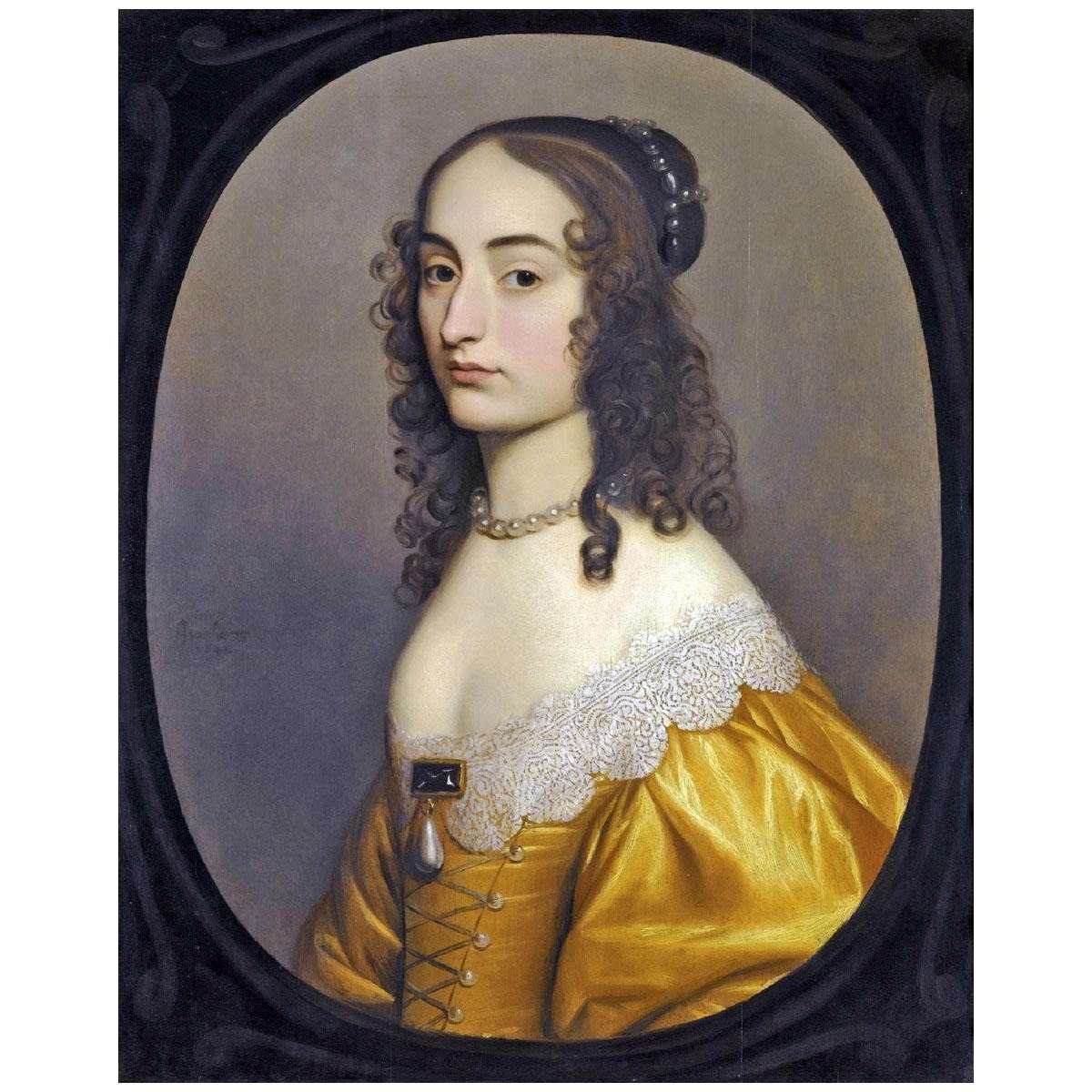  Gerrit van Honthorst. Portrait of Louise Hollandine von Pfalz. 1642. Private collection
