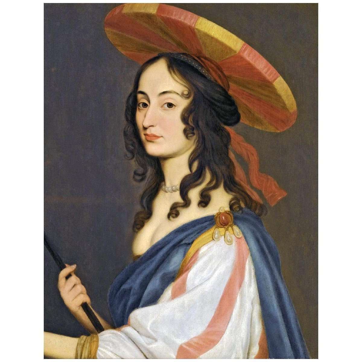  Louise Hollandine von Pfalz. Self-Portrait. 1650. Private collection