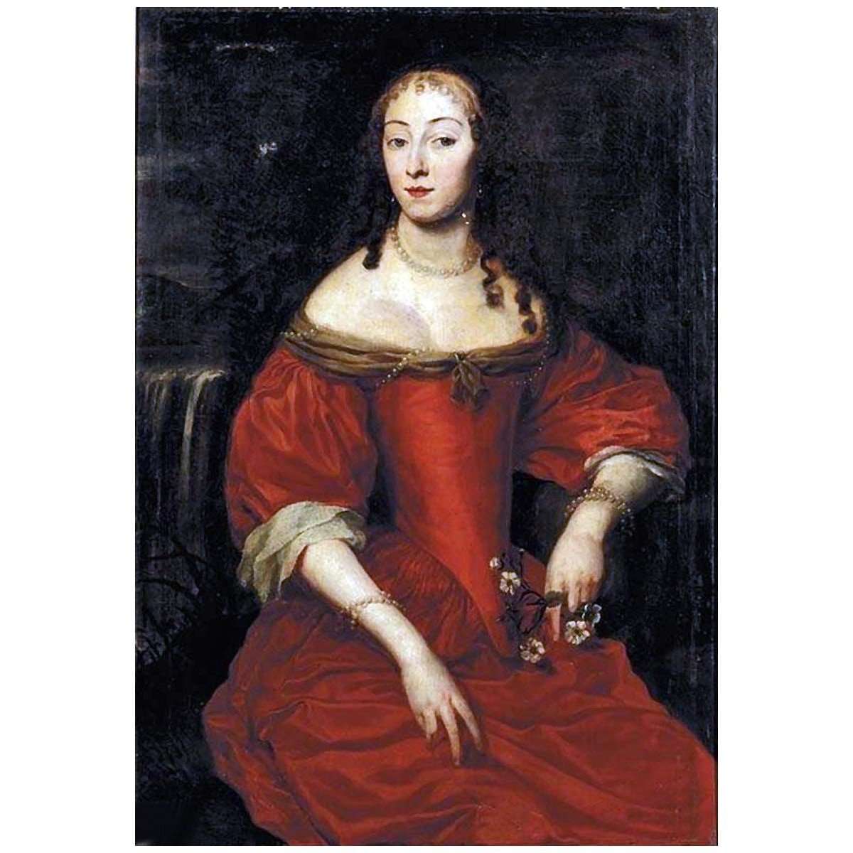 Louise Hollandine von Pfalz. Portrait of a Lady. 1652. Private collection