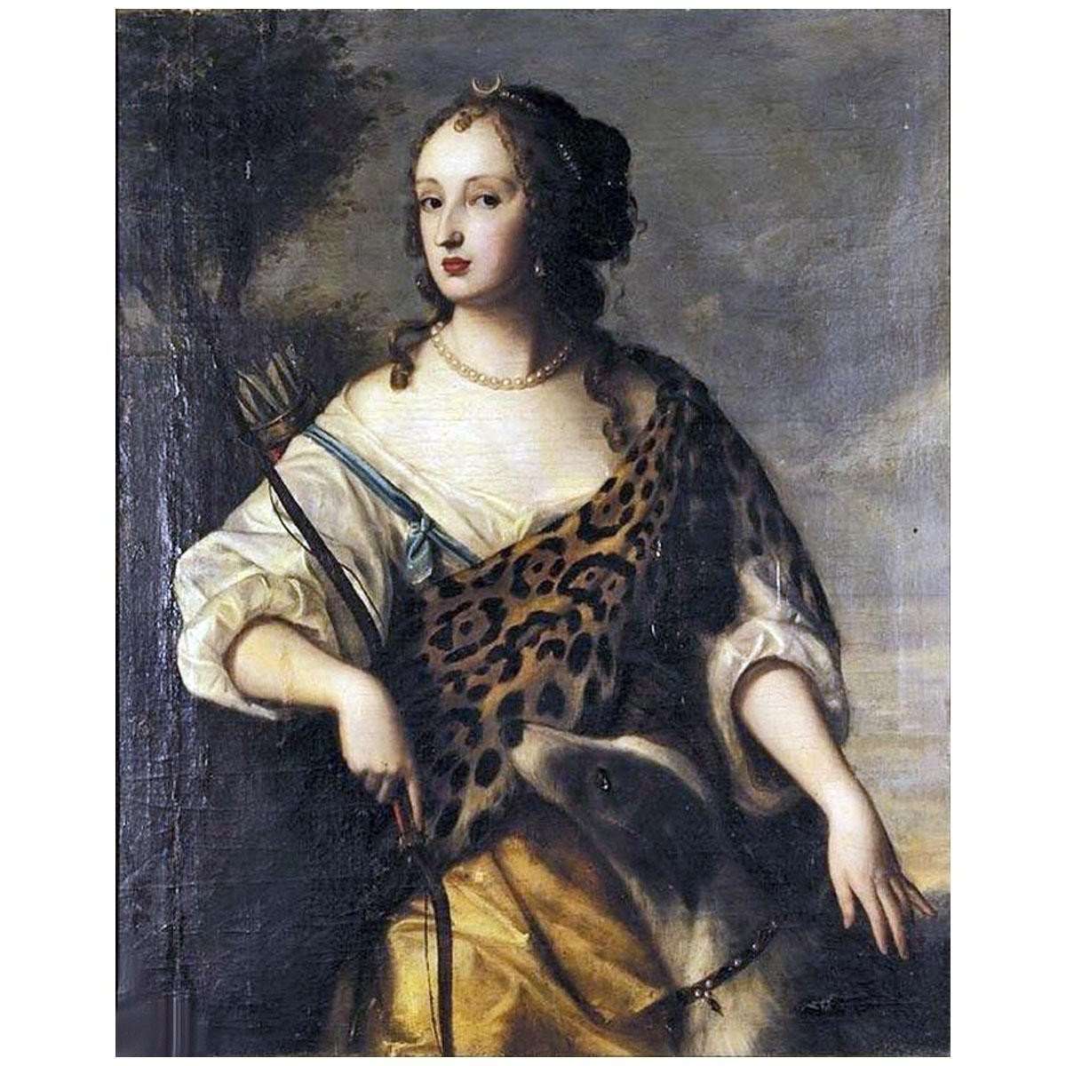  Louise Hollandine von Pfalz. Mary Stuart as Diana. 1655. Private collection