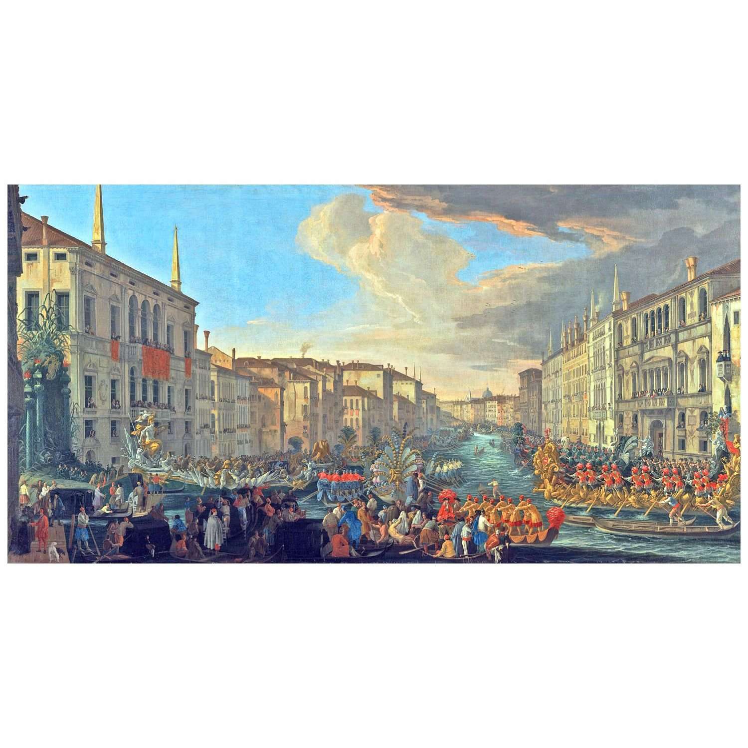  Luca Carlevarijs. Regata sul Canal Grande. 1711. Getty Center Los Angeles