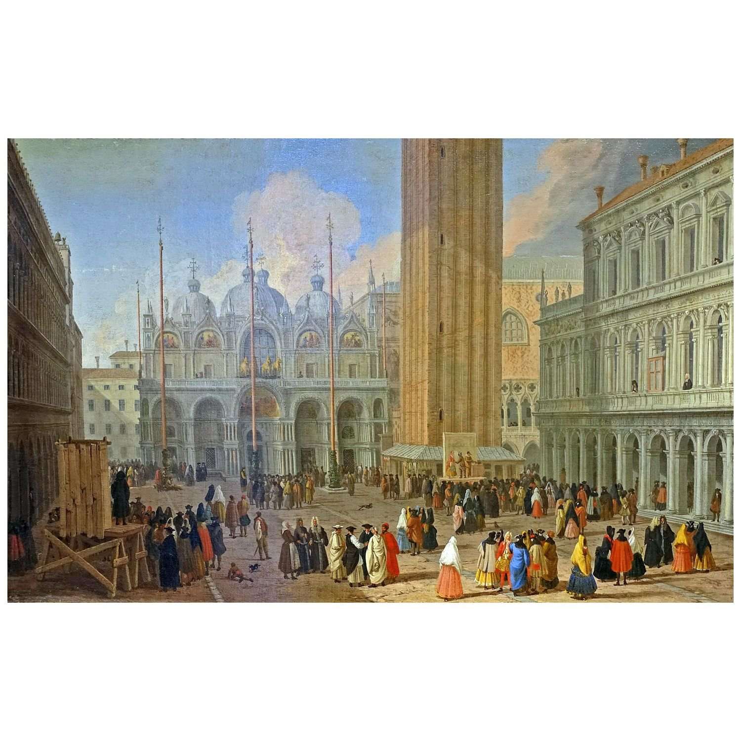  Luca Carlevarijs. Bacino di fronte a Palazzo Ducale. 1720. Schloss Sanssouci