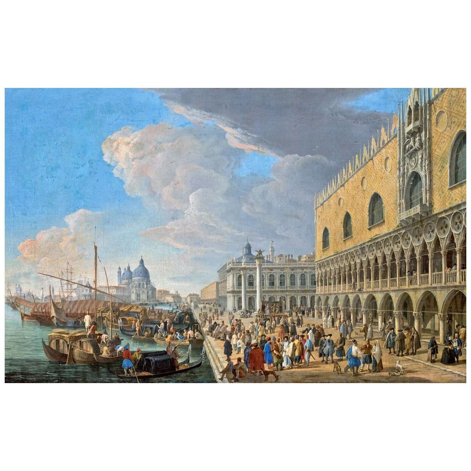  Luca Carlevarijs. Riva degli Schiavoni. 1725. Muzeum Narodowi Poznan