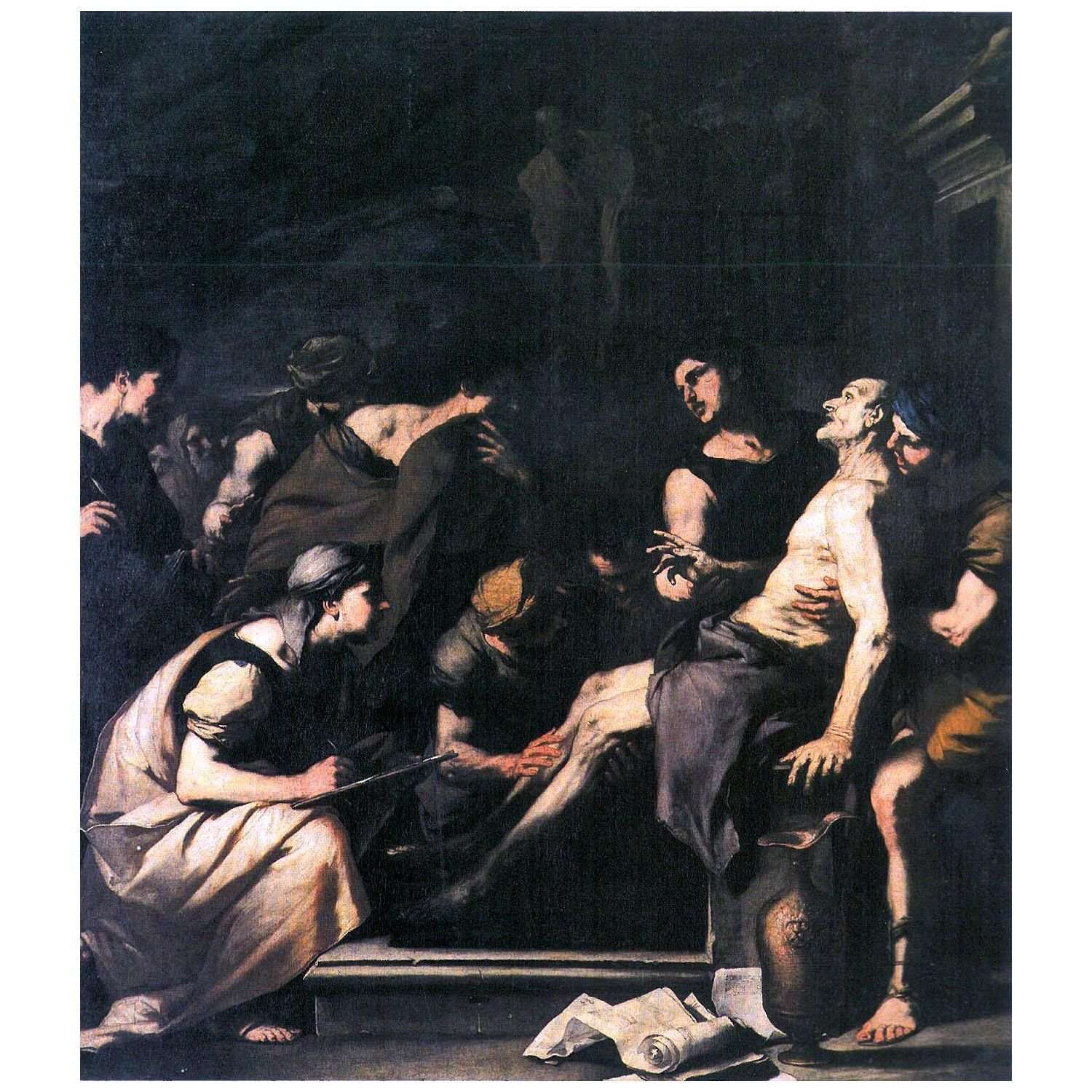  Luca Giordano. Morte di Seneca. 1650. Alte Pinakothek Munchen