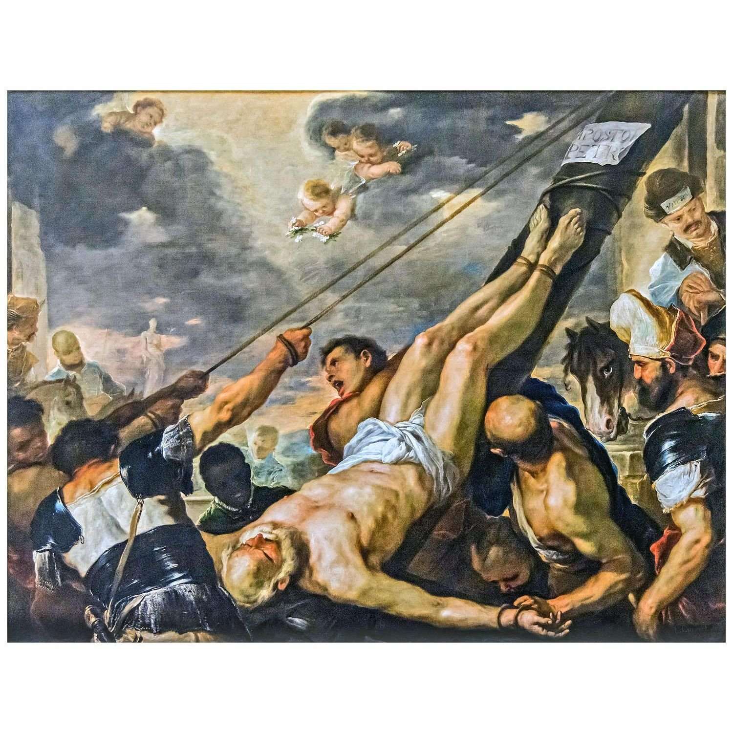  Luca Giordano. Crocifissione di San Pietro. 1659. Gallerie dell'Accademia Venezia