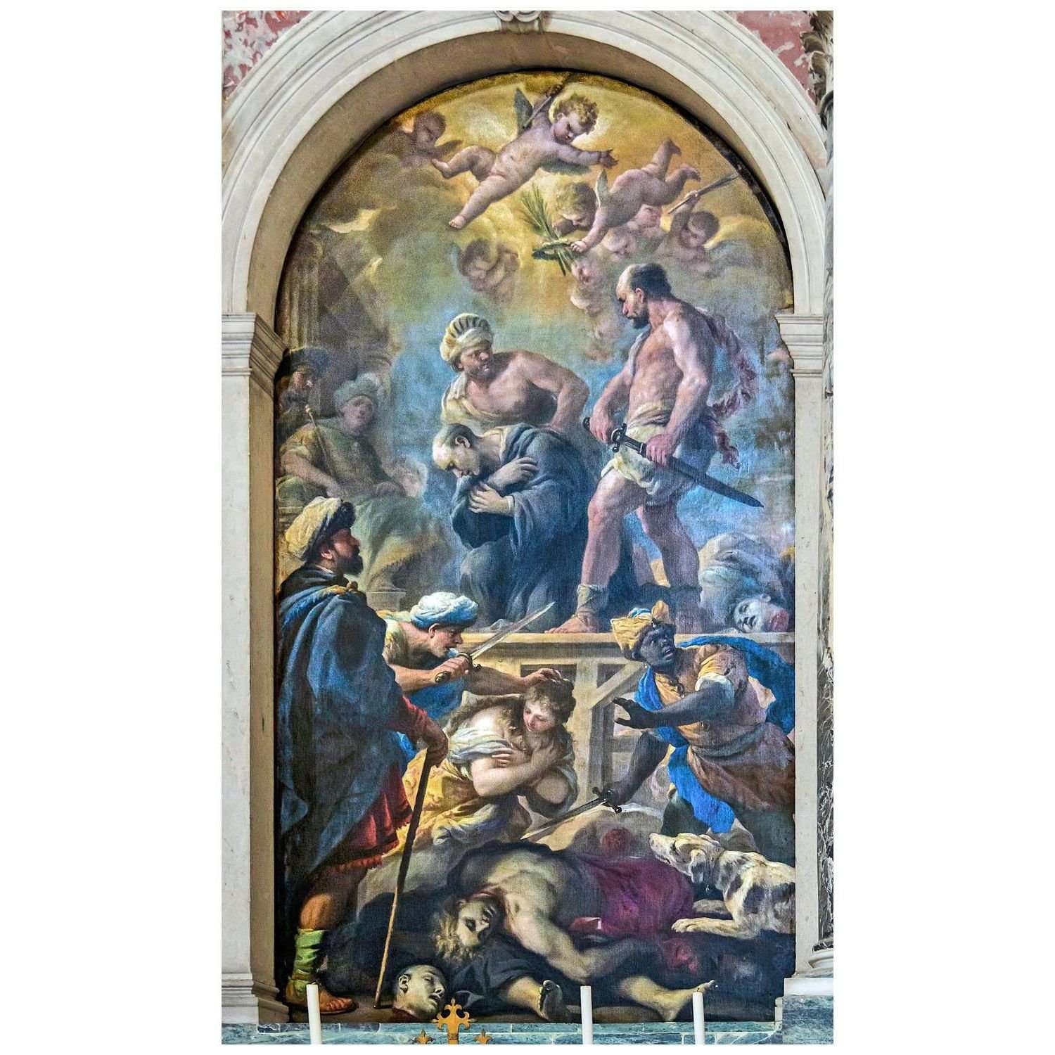  Luca Giordano. Il martirio di San Placido. 1676. Basilica di Santa Giustina Padua