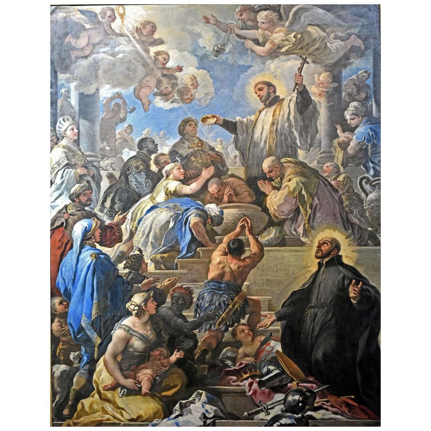  Luca Giordano. San Francesco battezza gli indiani. 1680. Museo di Capodimonte Napoli