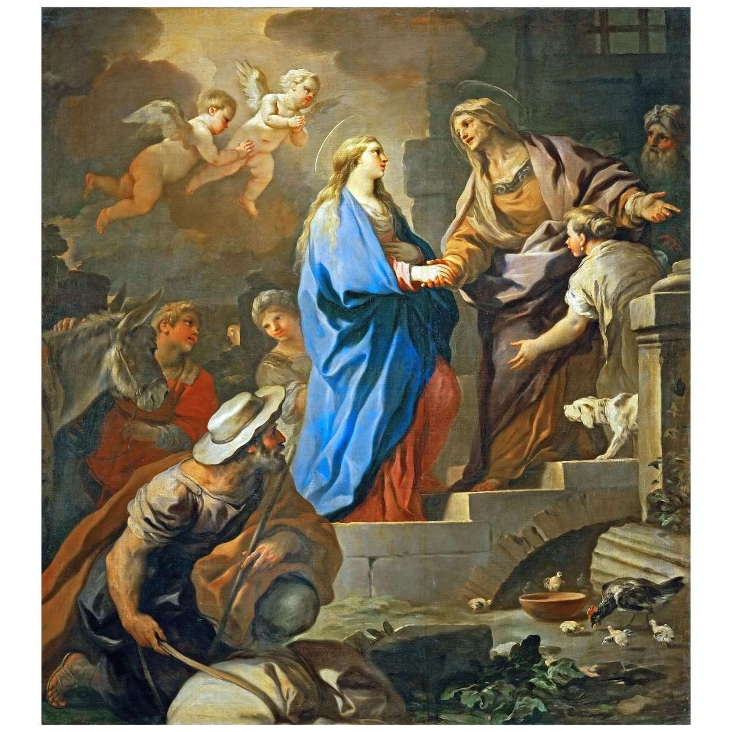  Luca Giordano. Vitazione della Vergine. 1697. Kunsthistorisches Museum Wien