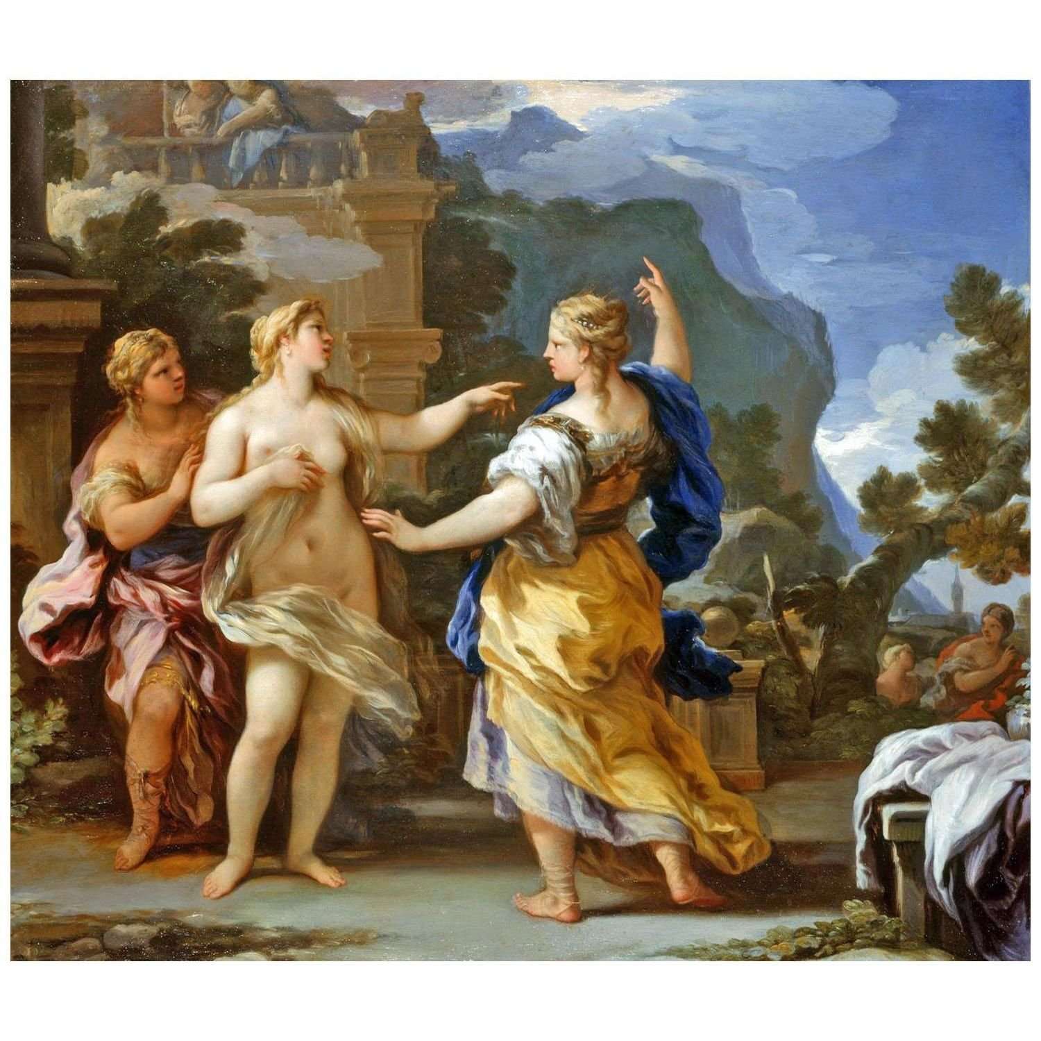  Luca Giordano. Psiche visitata dalle sorelle. 1698. Royal collection London