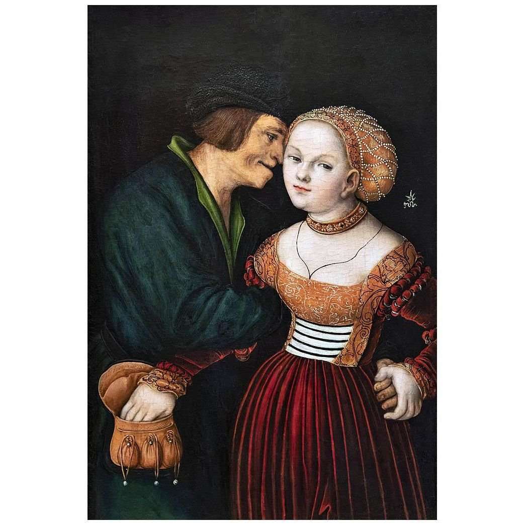  Lucas Cranach the Elder. Lovers. 1489. Bemberg Toulouse