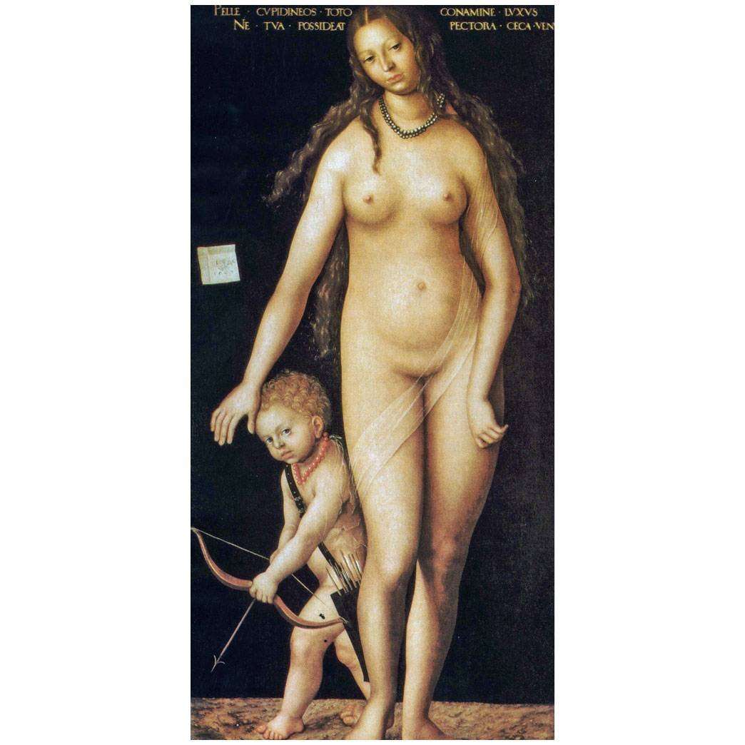  Lucas Cranach the Elder. Venus and Cupid. 1509. Hermitage