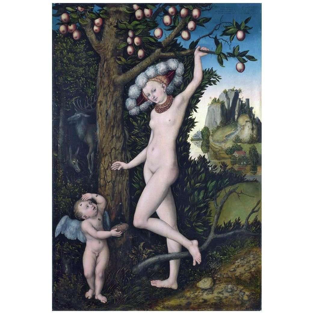  Lucas Cranach the Elder. Cupid complaining to Venus. 1525. Galleria Borghese Roma