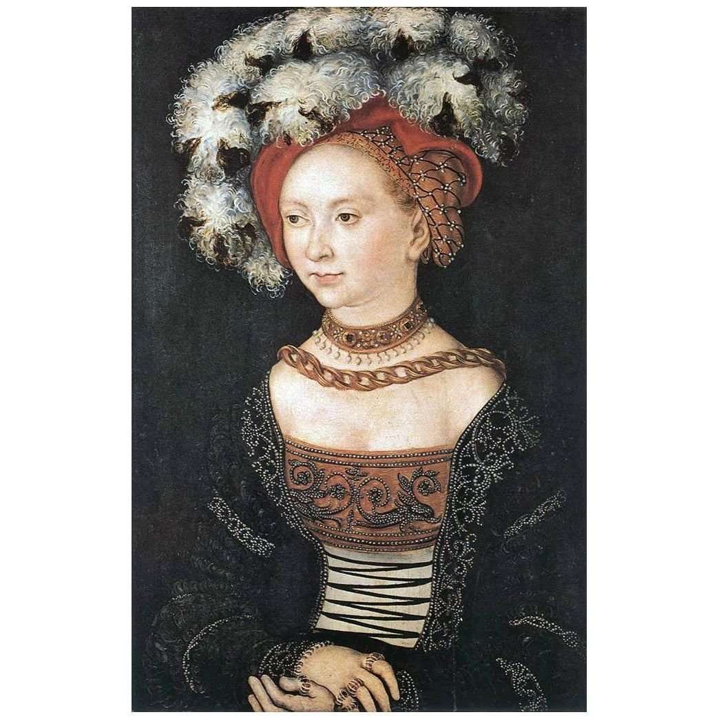  Lucas Cranach the Elder. Sibylle of Saxony. 1530. Uffici