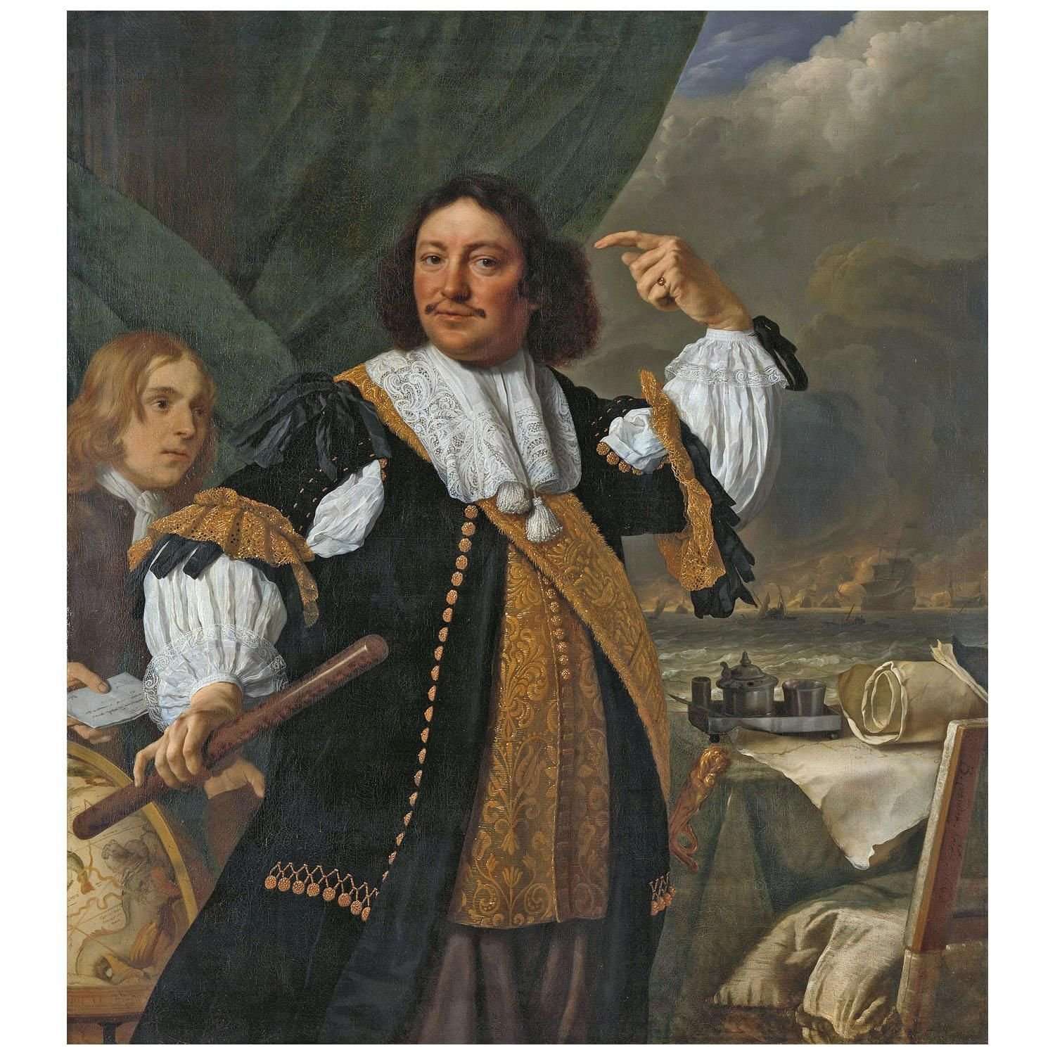  Ludolf Backhuysen. Portrait of Admiral Aert van Nes. 1668. Rijksmuseum Amsterdam