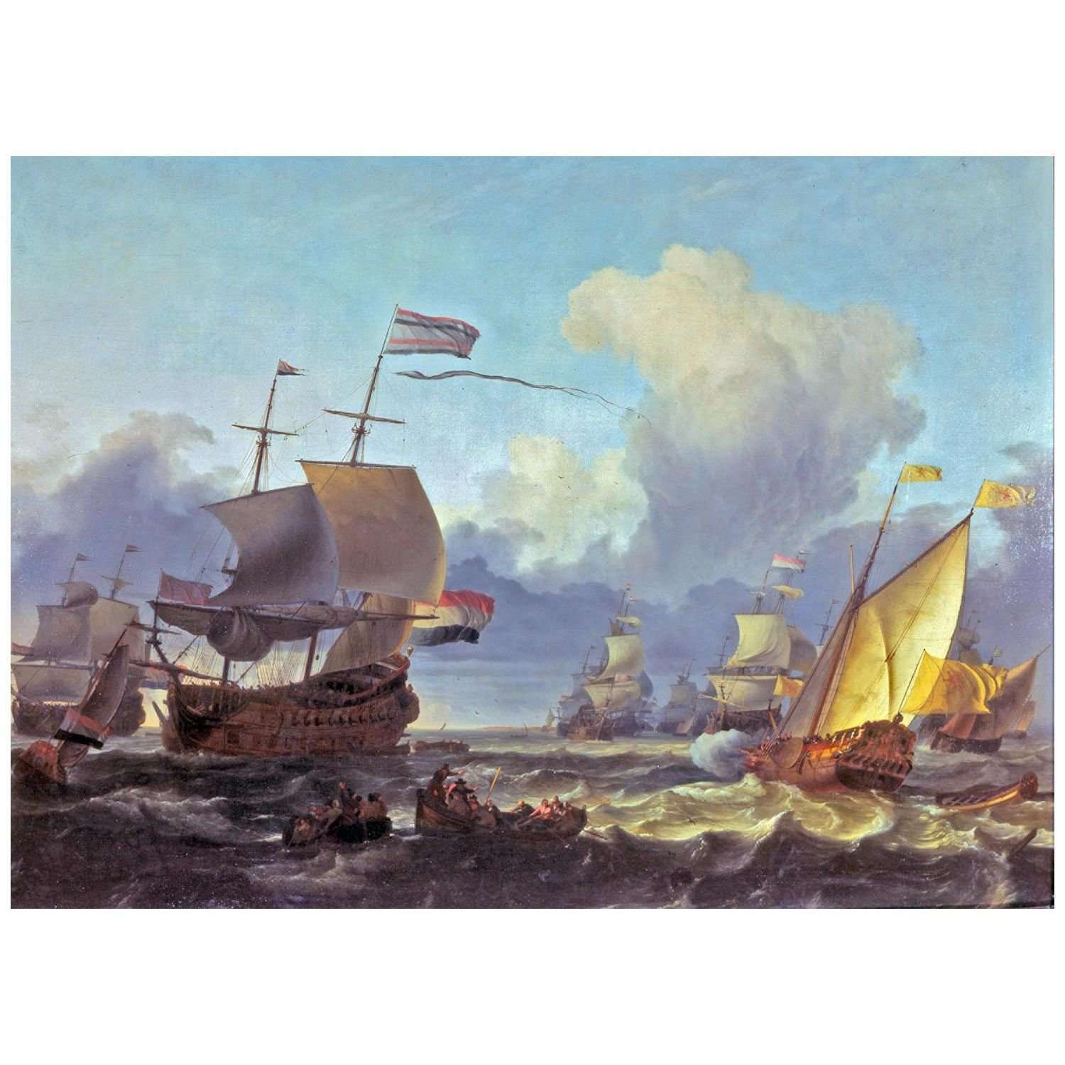  Ludolf Backhuysen. The Handover of Command to Admiral de Ruyter. 1671. Landsmuseum Emden